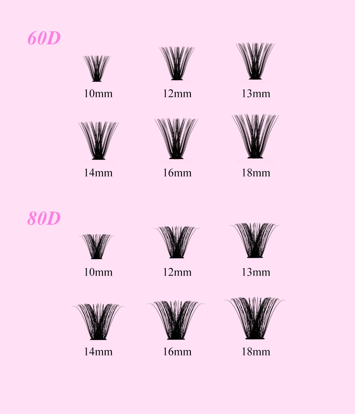 best lash cluster sets 60D