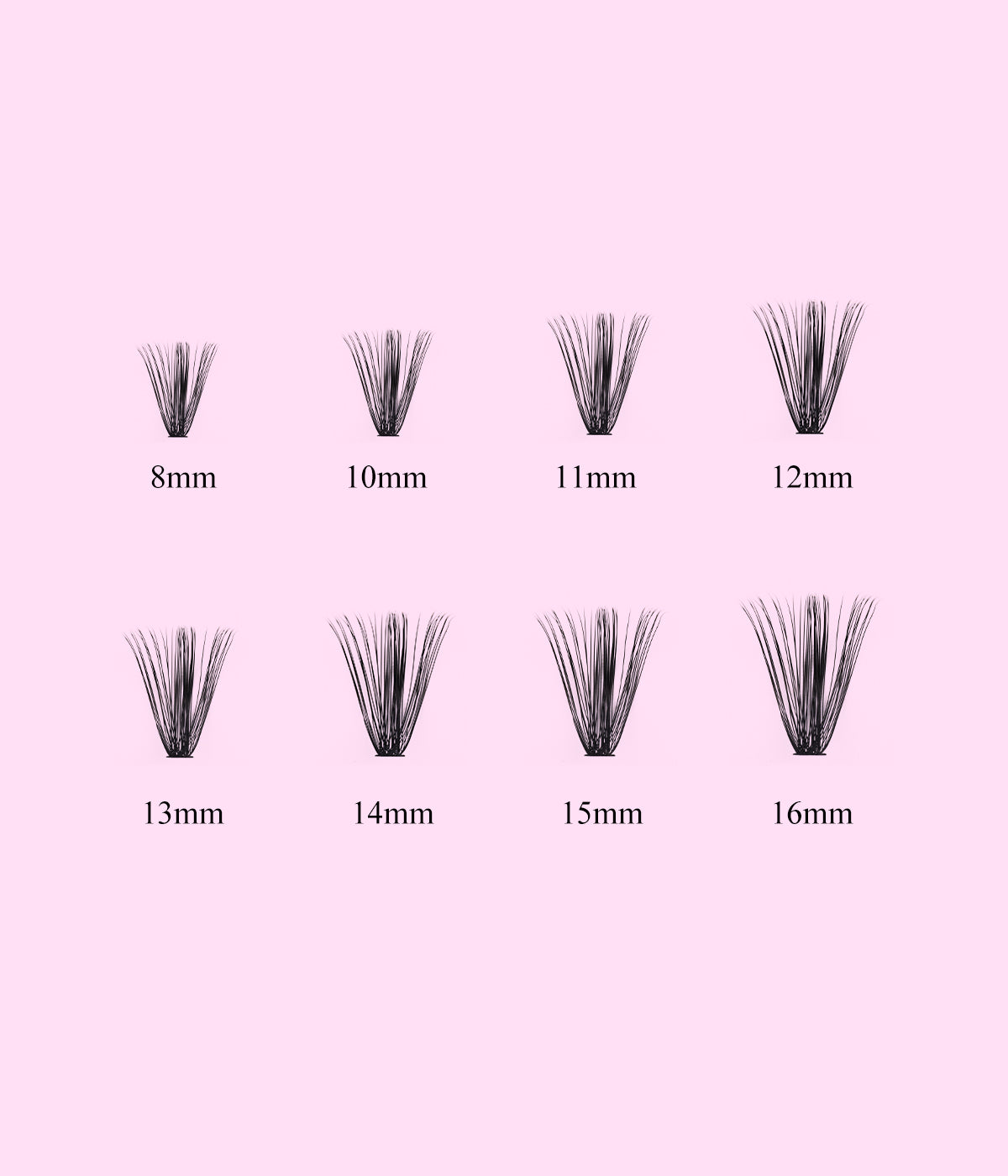 GLAM 40P Lashes Kit - Fadlash