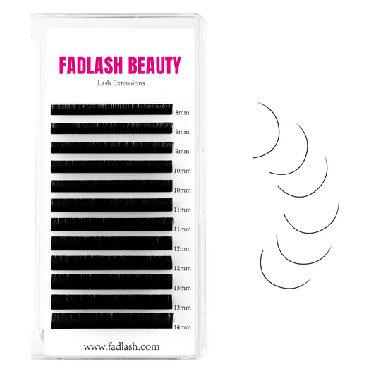 Classic Lash Extensions - Mixed Length Tray