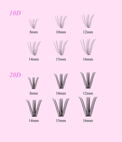 ulta cluster lashes 10D+20D