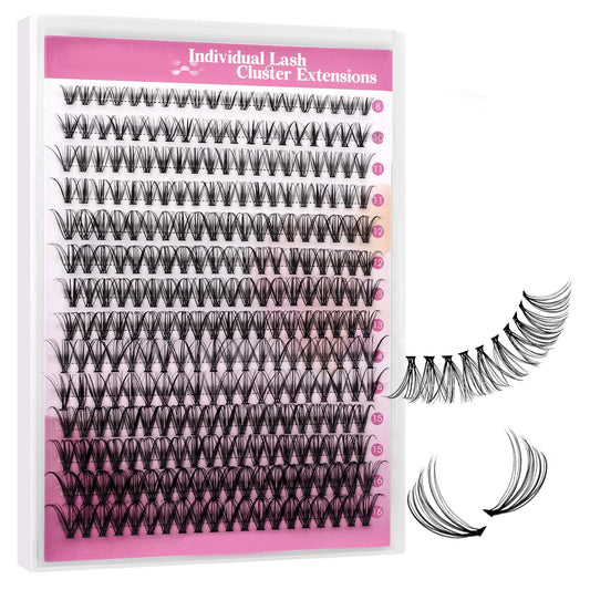 DIY lash extensions with 20D individual lash clusters