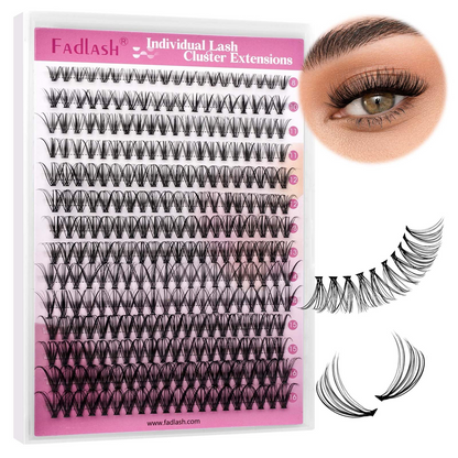 Mixed length lash clusters 8-16mm and 15-20mm