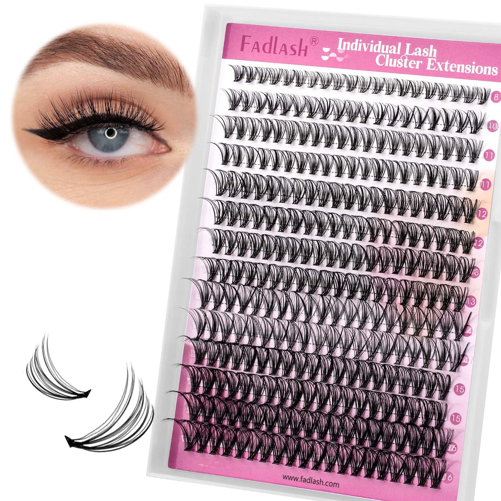 Natural Volume Lash Clusters 20P