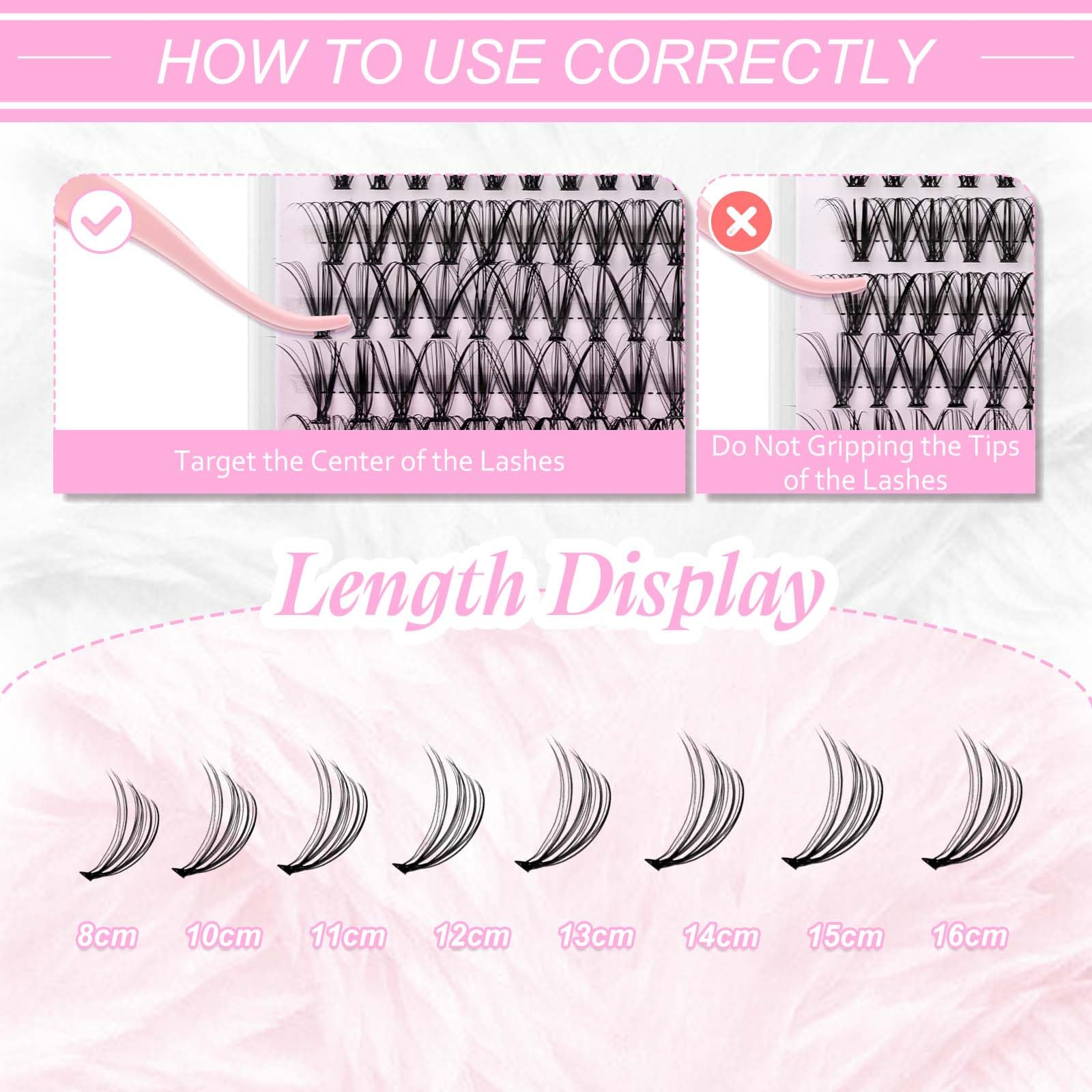 FADLASH 20D D Curl lash clusters for DIY lash extensions