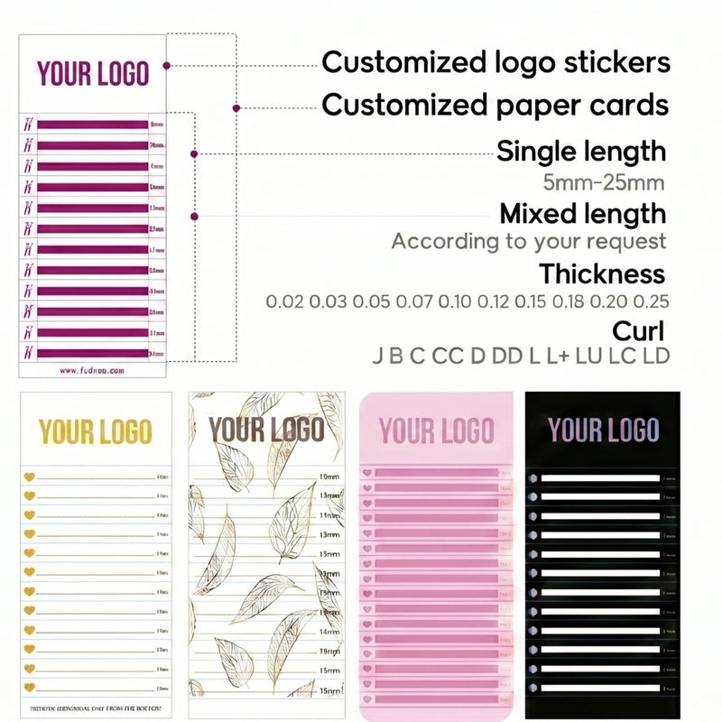 Custom private label lash packaging design - OEM eyelash manufacturer