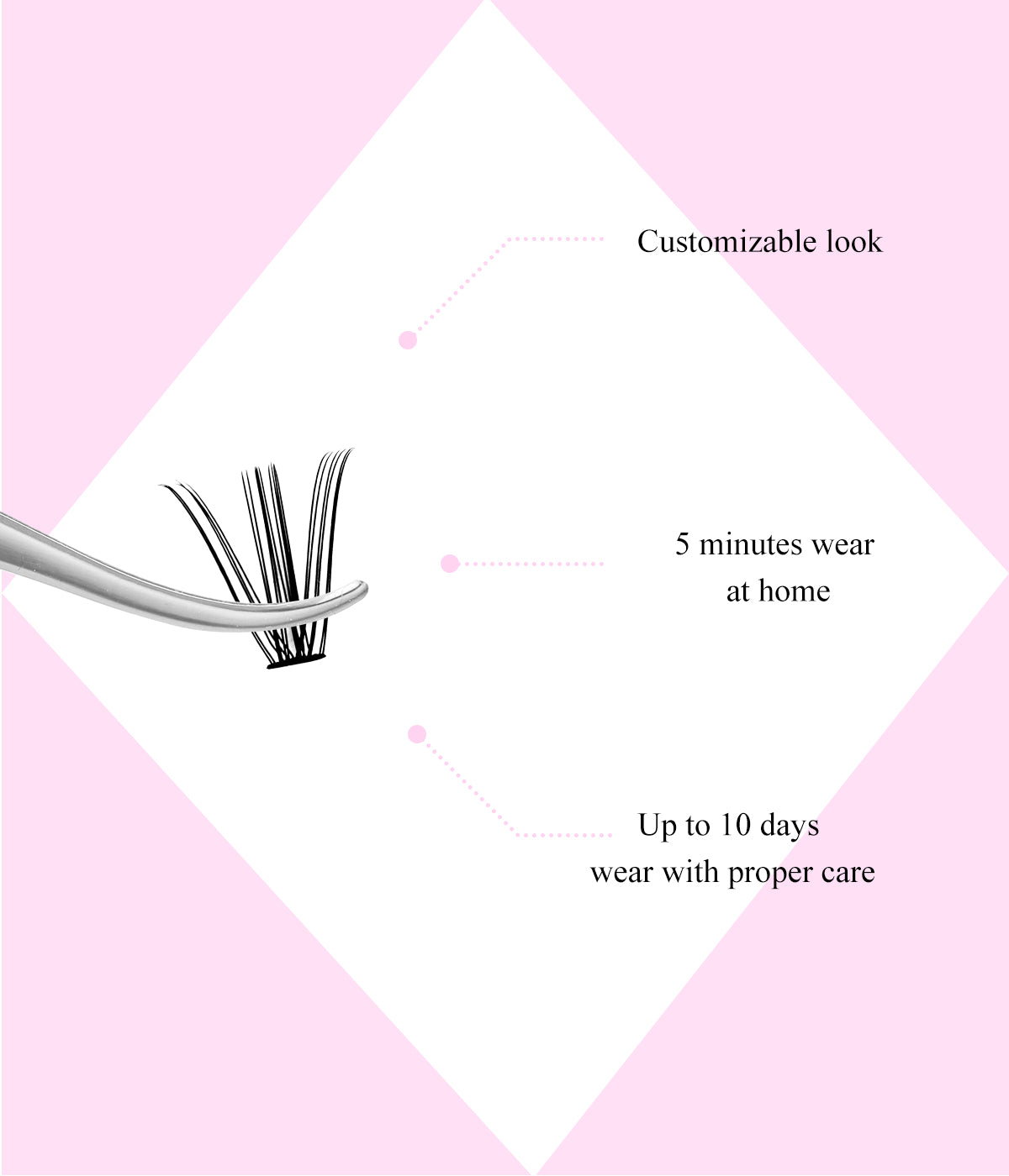 waterproof lash cluster 20D