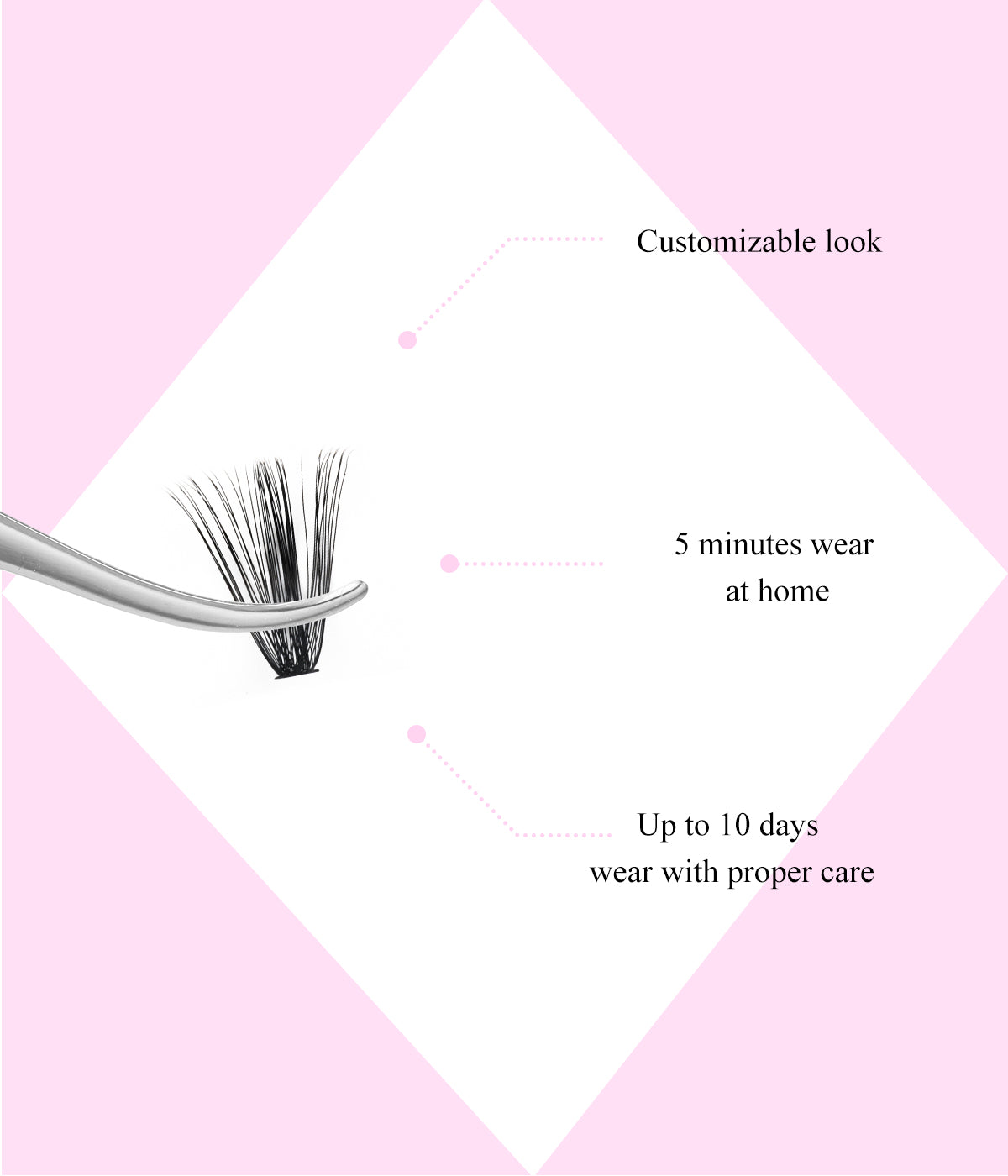 eye lash clusters 40D