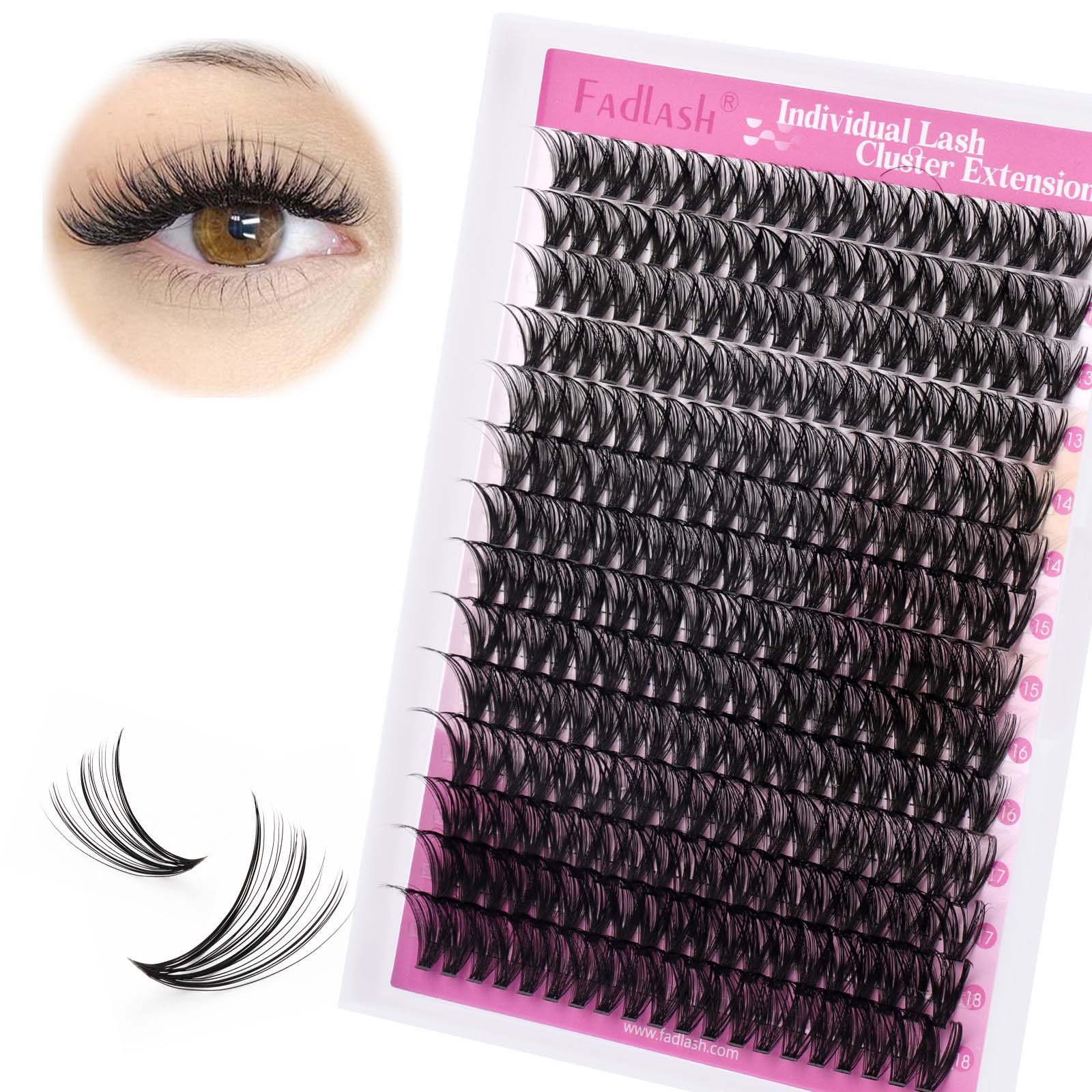 12-18mm 30P cluster lash extensions​