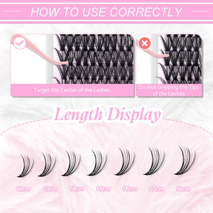 cluster lash extensions​