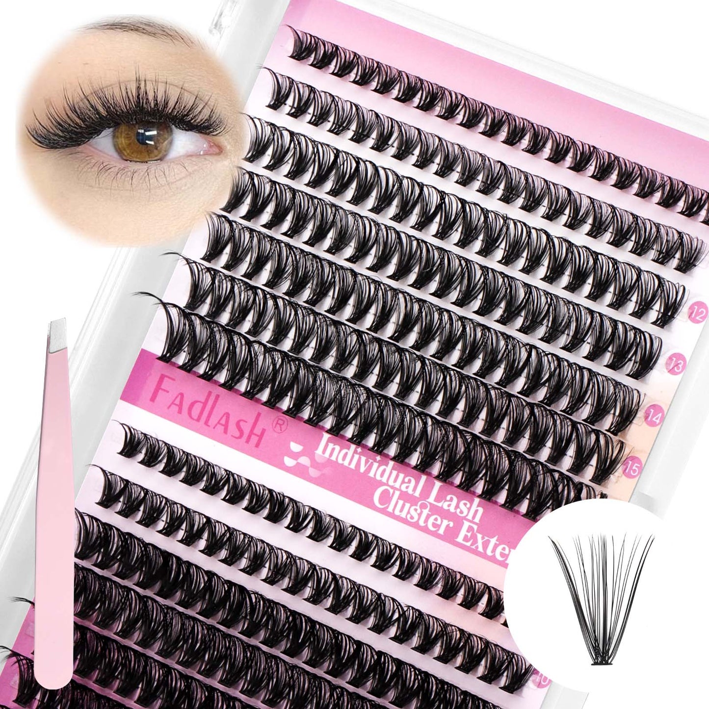 self adhesive lash clusters