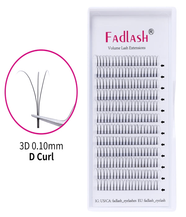 premade eyelash fans 3D