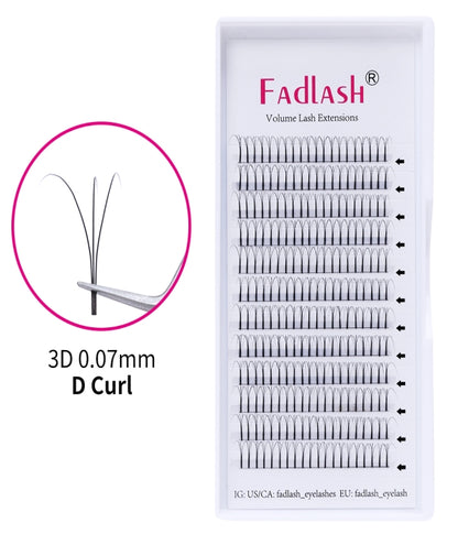 premade fans eyelashes