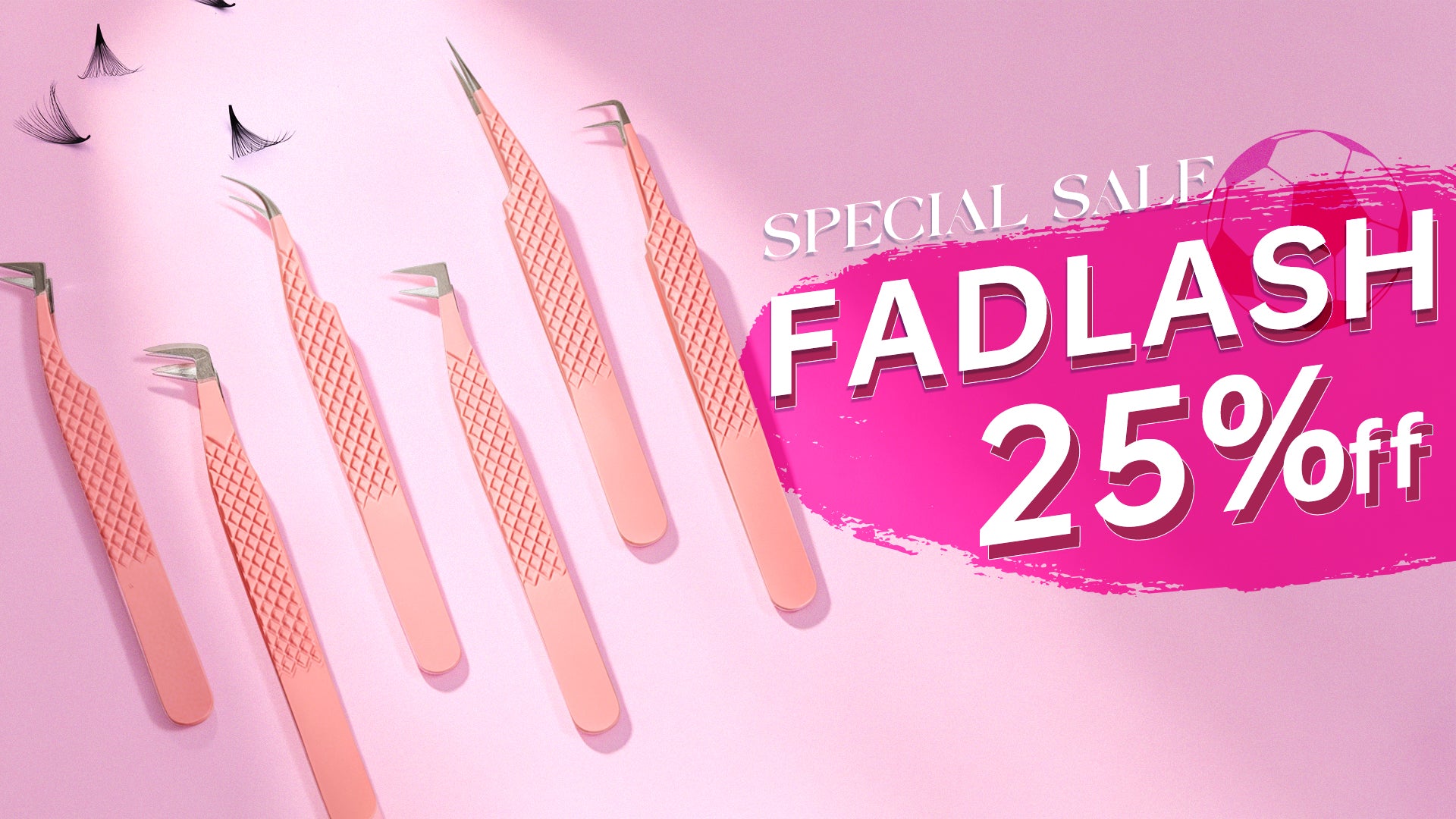 Fadlash eyelash extension tweezers 