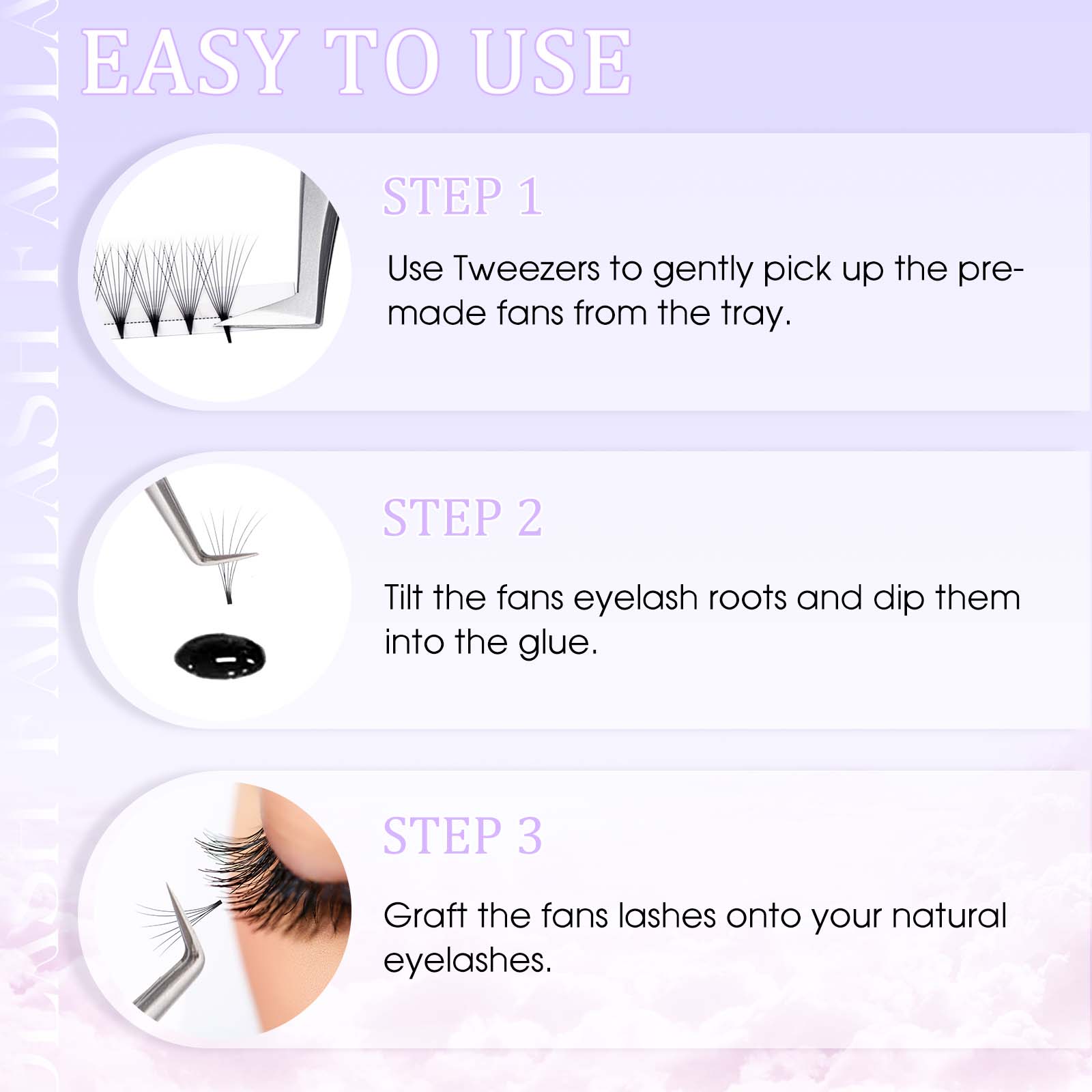 premade volume fans eyelash extensions