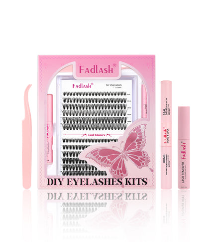 diy cluster lashes 30D+40D