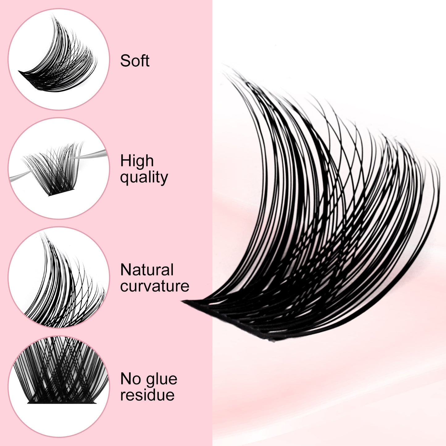 waterproof lash clusters​ F10