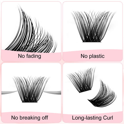fluffy lash clusters F10