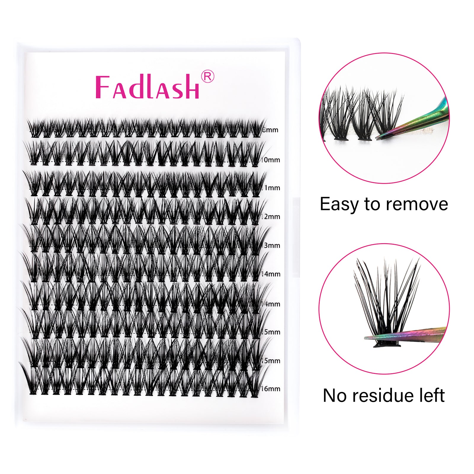 40P Cluster Lashes Plus - Fadlash