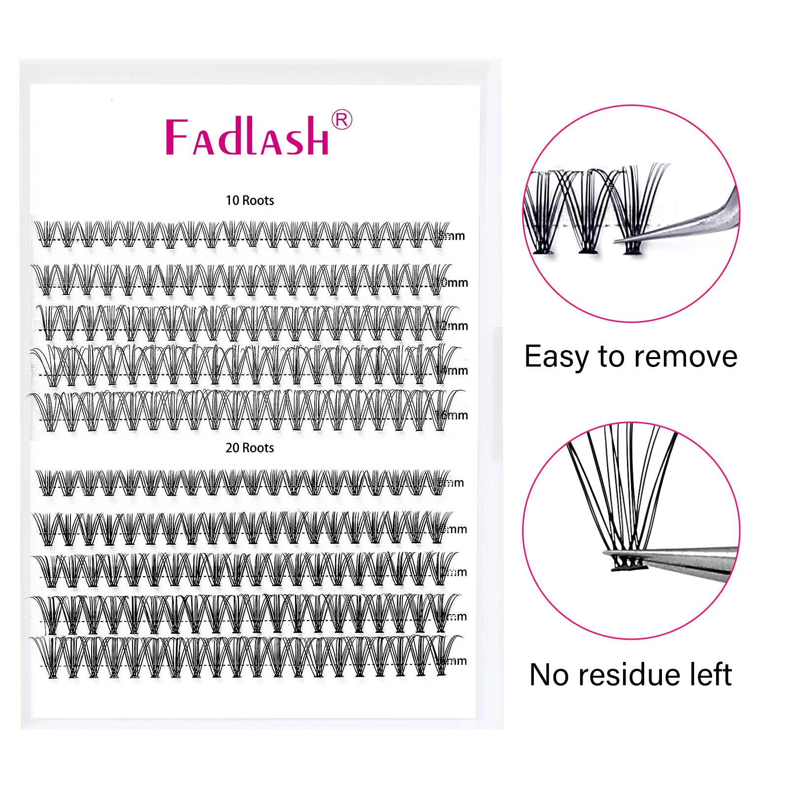 10P+20P DIY Lashes - Fadlash