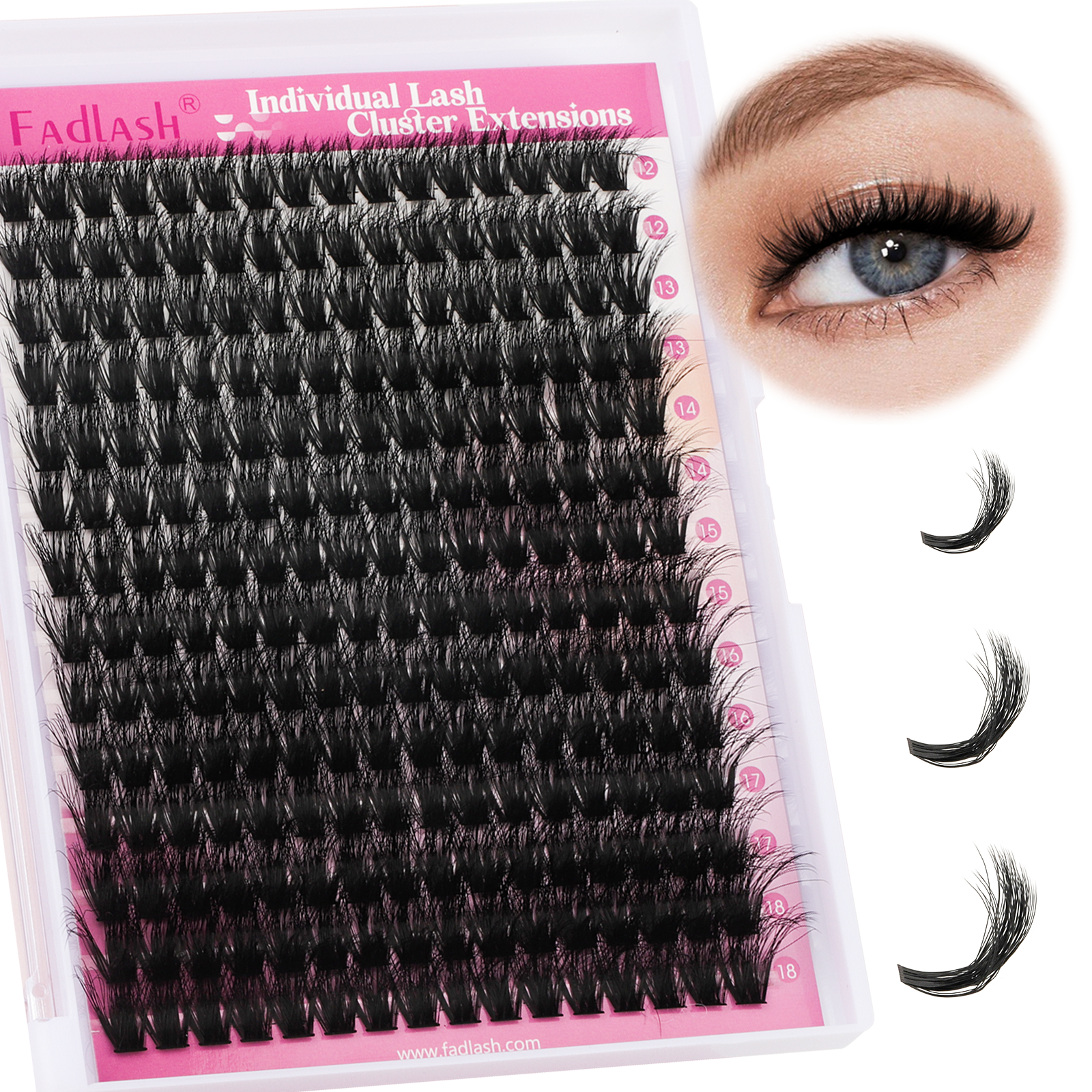 individual lash clusters kit 80D