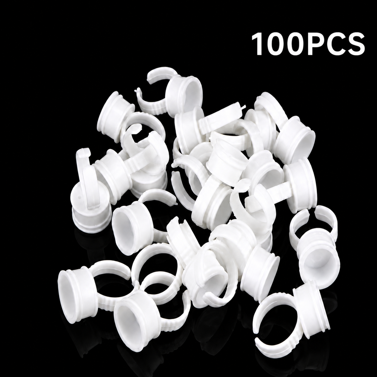Glue Rings for Eyelash Extensions  100pcs