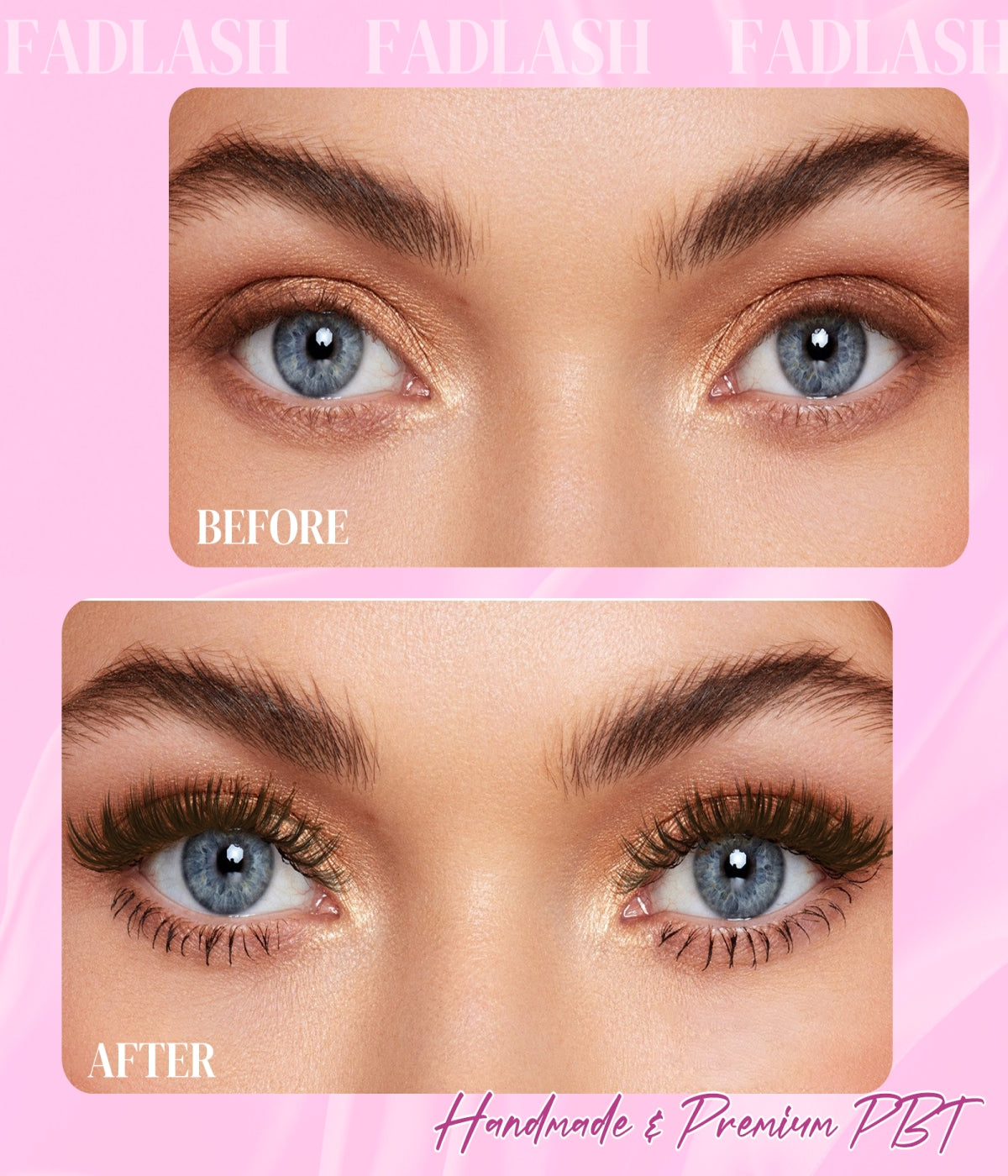 different colored eyelash extensions