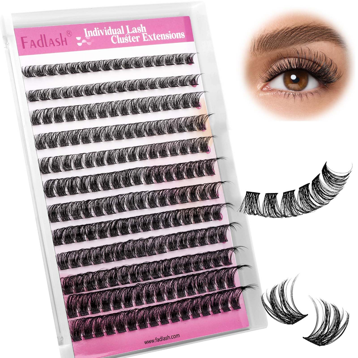 US - Waterproof Lashes Clusters 8-16mm