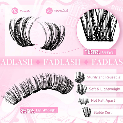 US - Waterproof Lashes Clusters 8-16mm