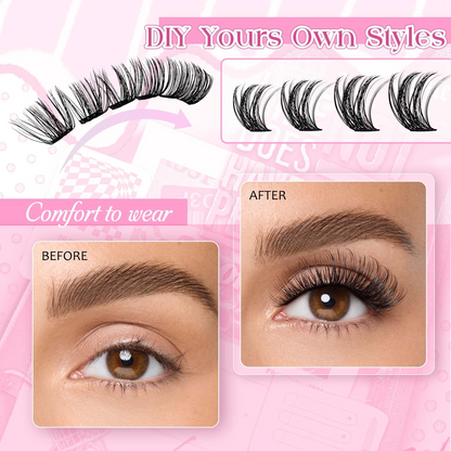 US - Waterproof Lashes Clusters 8-16mm