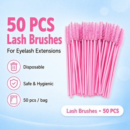 Disposable Micro Brushes for Eyelash Extensions Cleaning.