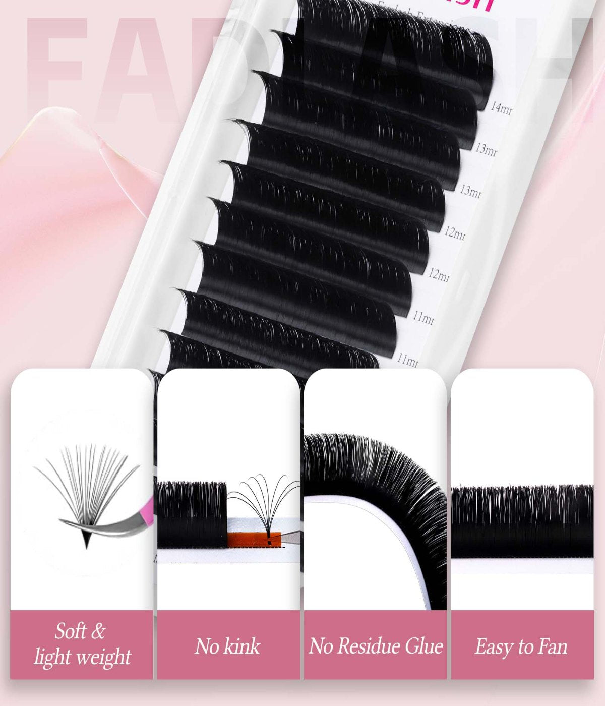 l curl easy fan lashes​