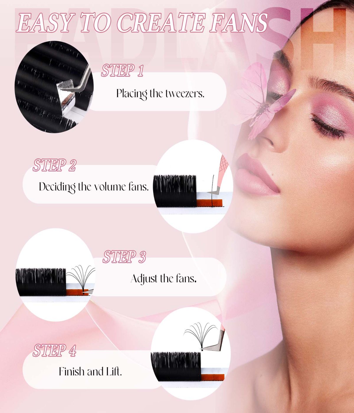 bulk easy fan discs for lash extensions