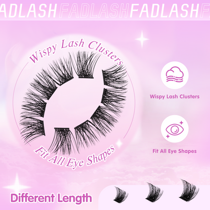 FADLASH F01 lash clusters for at-home lash extensions