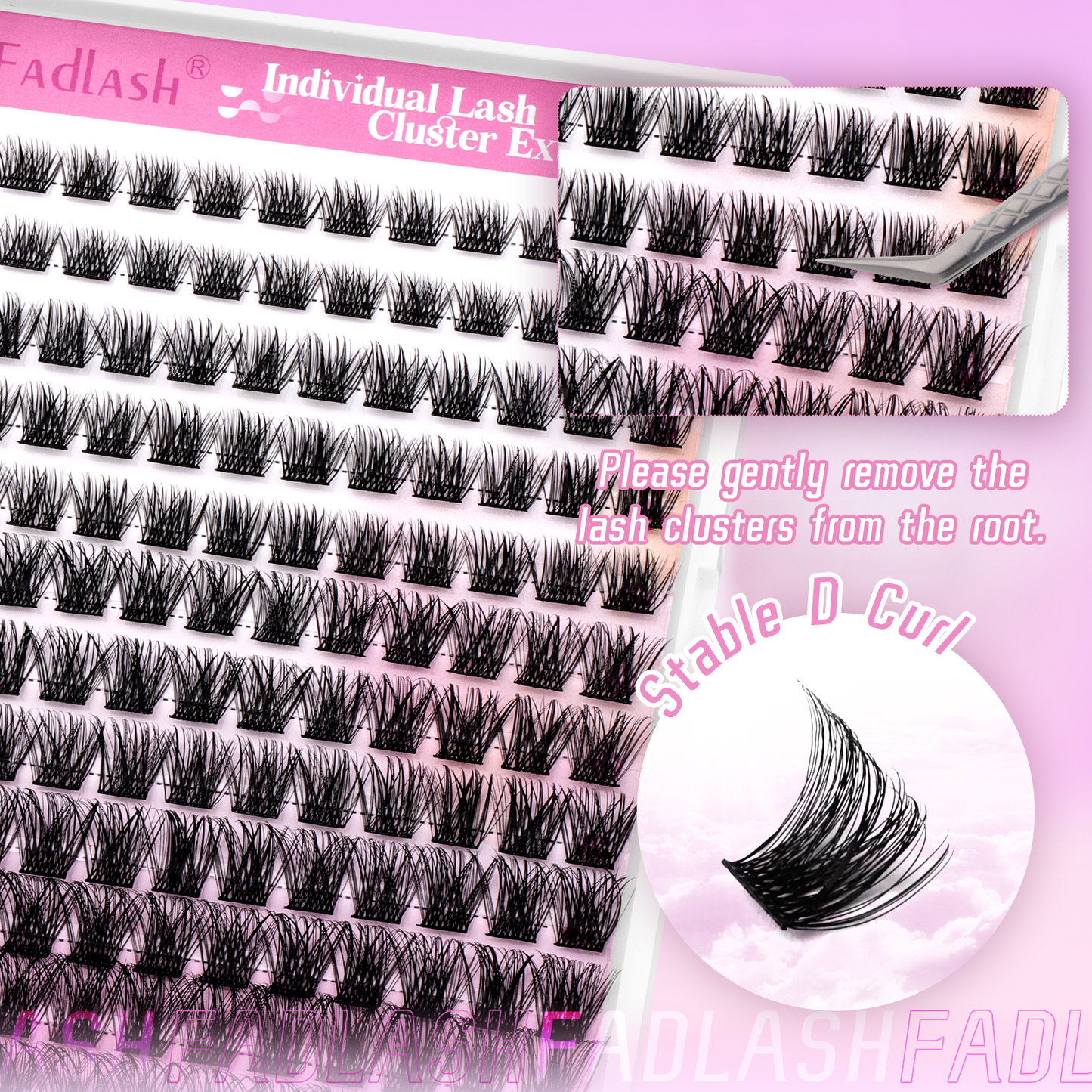 DIY cluster lashes