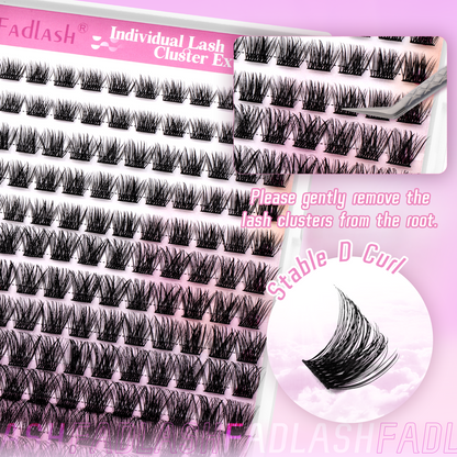 DIY cluster lashes