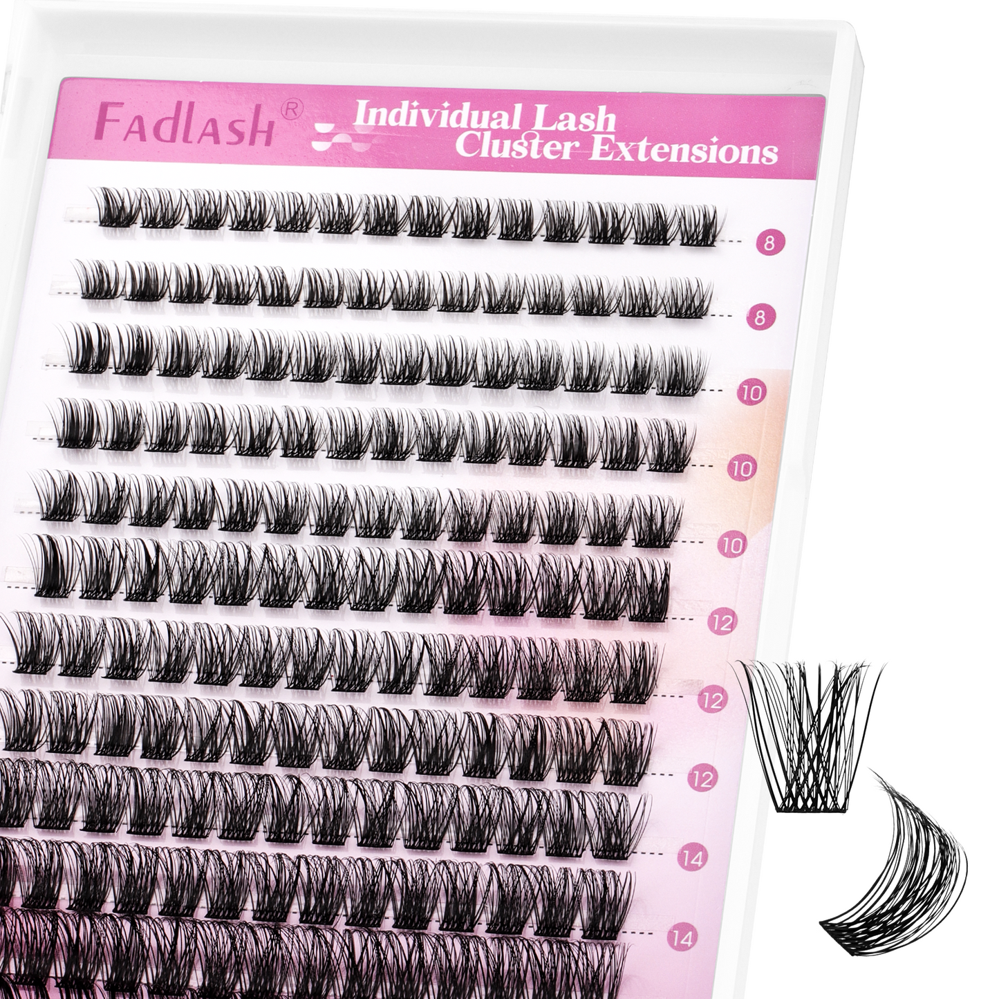 invisible band lash clusters​