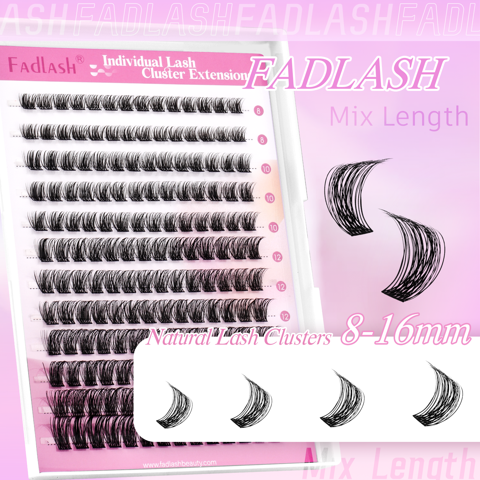 8-16mm best eye lash clusters