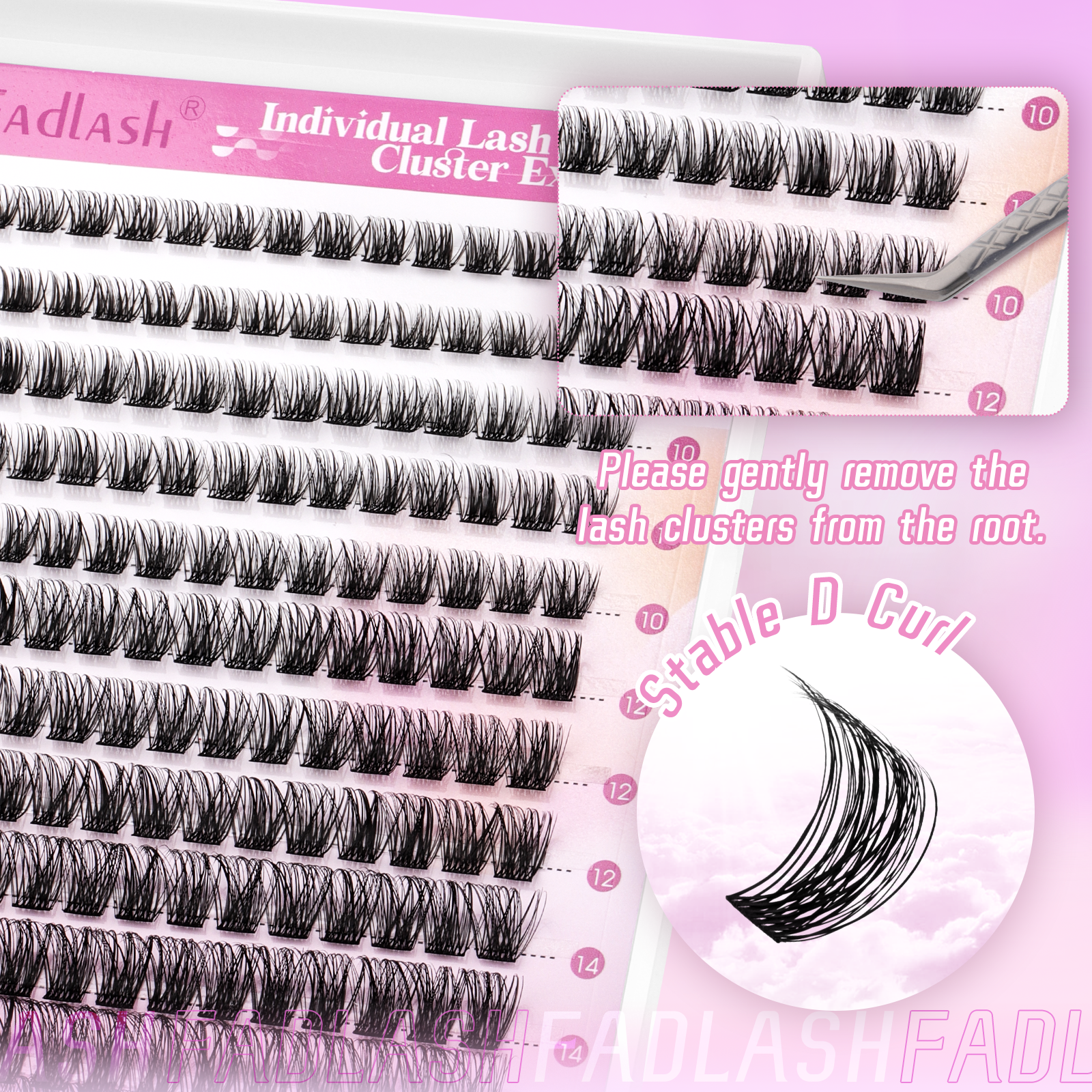 cluster eyelashes​ fadlash
