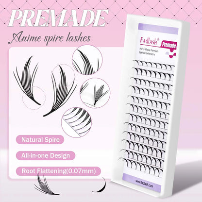 FADLASH Lash Extensions Easy to Take and Customizable Root Length