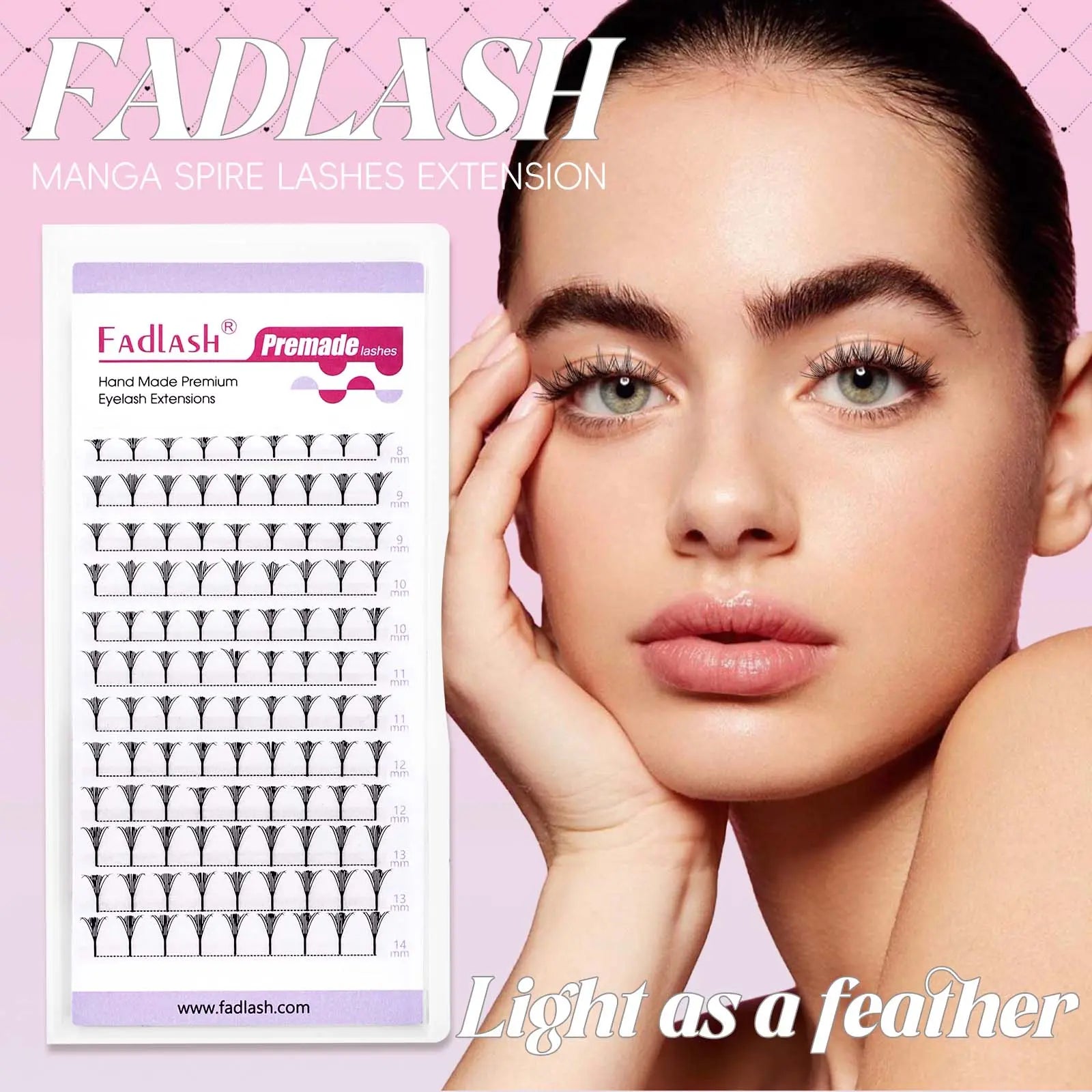 Premade Spire Lashes – Professional Manga & Anime Eyelash Extensions Fadlash