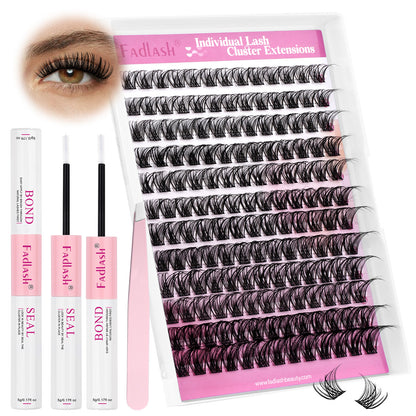 F05 DIY Lash Clusters Lashes Extension Mix Length - Fadlash