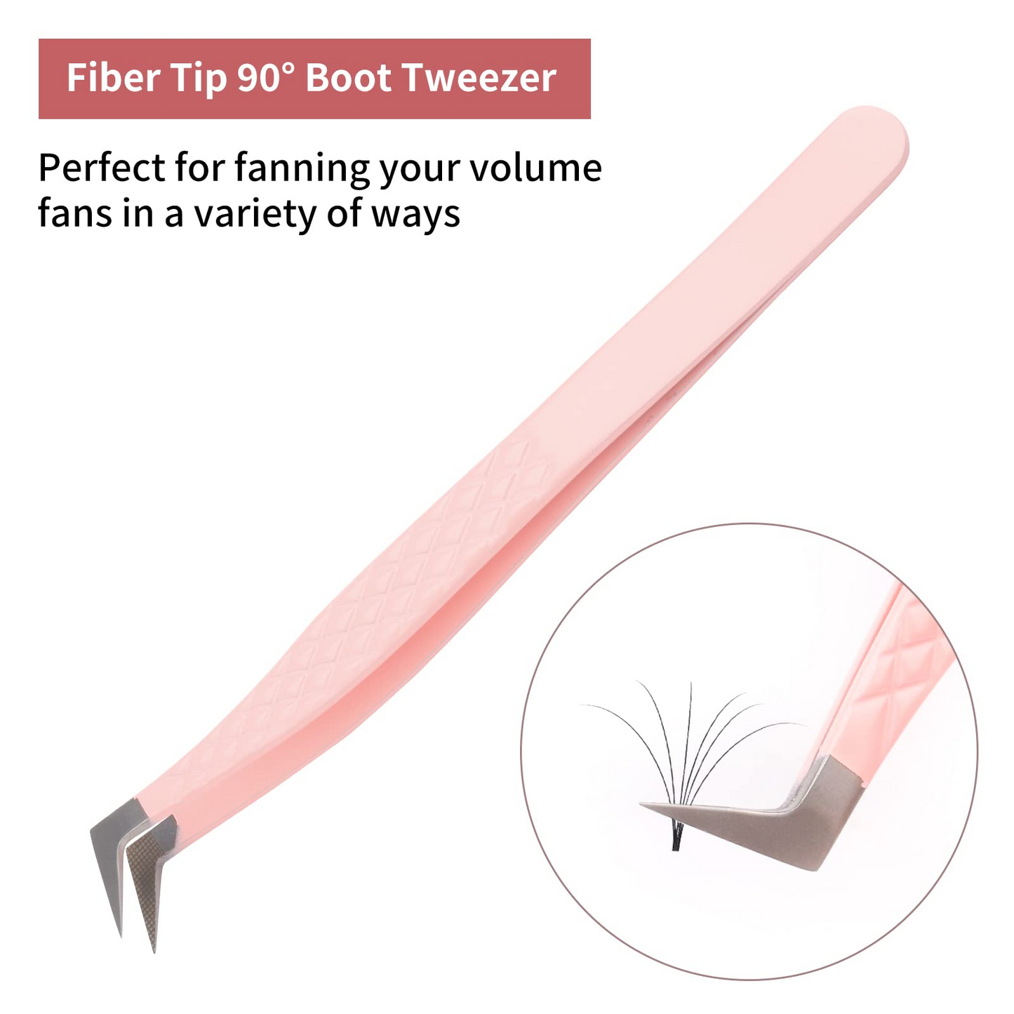 90Degree individual eyelash extension tweezers