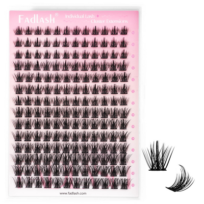 (🇺🇸 US Stock) Wispy DIY Lash Clusters | D Curl 10-16mm Tray