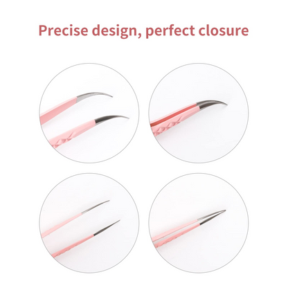 curved eyelash extension tweezers fadlash