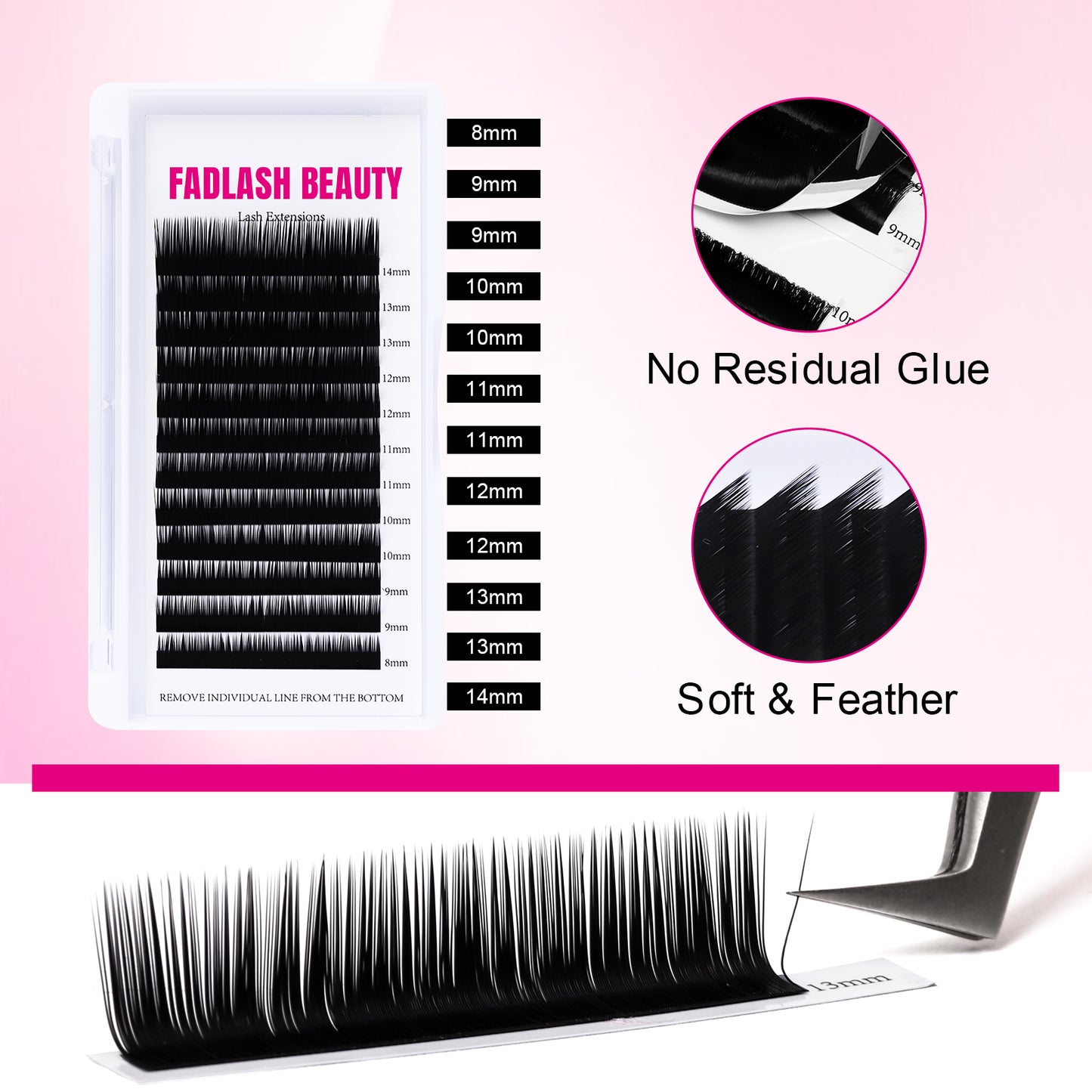 8-14mm L fan lash l curl