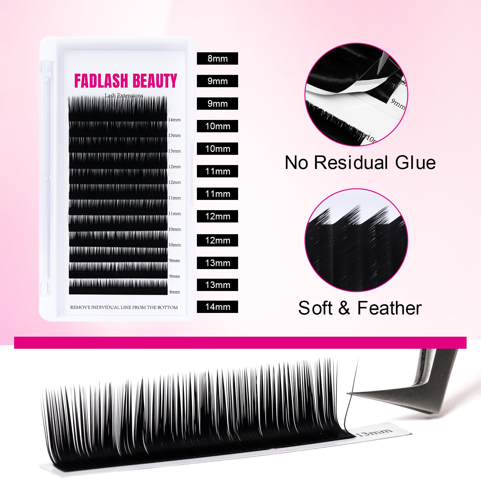 8-14mm L fan lash l curl