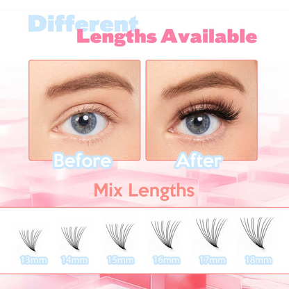 300 Fans 10D Premade Loose Fan Lashes 13–18mm - Fadlash
