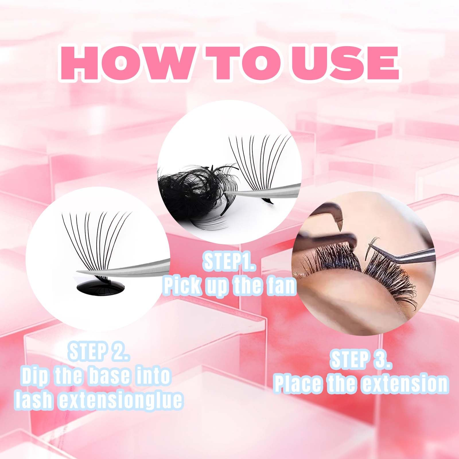 300 Fans 10D Premade Loose Fan Lashes 13–18mm - Fadlash