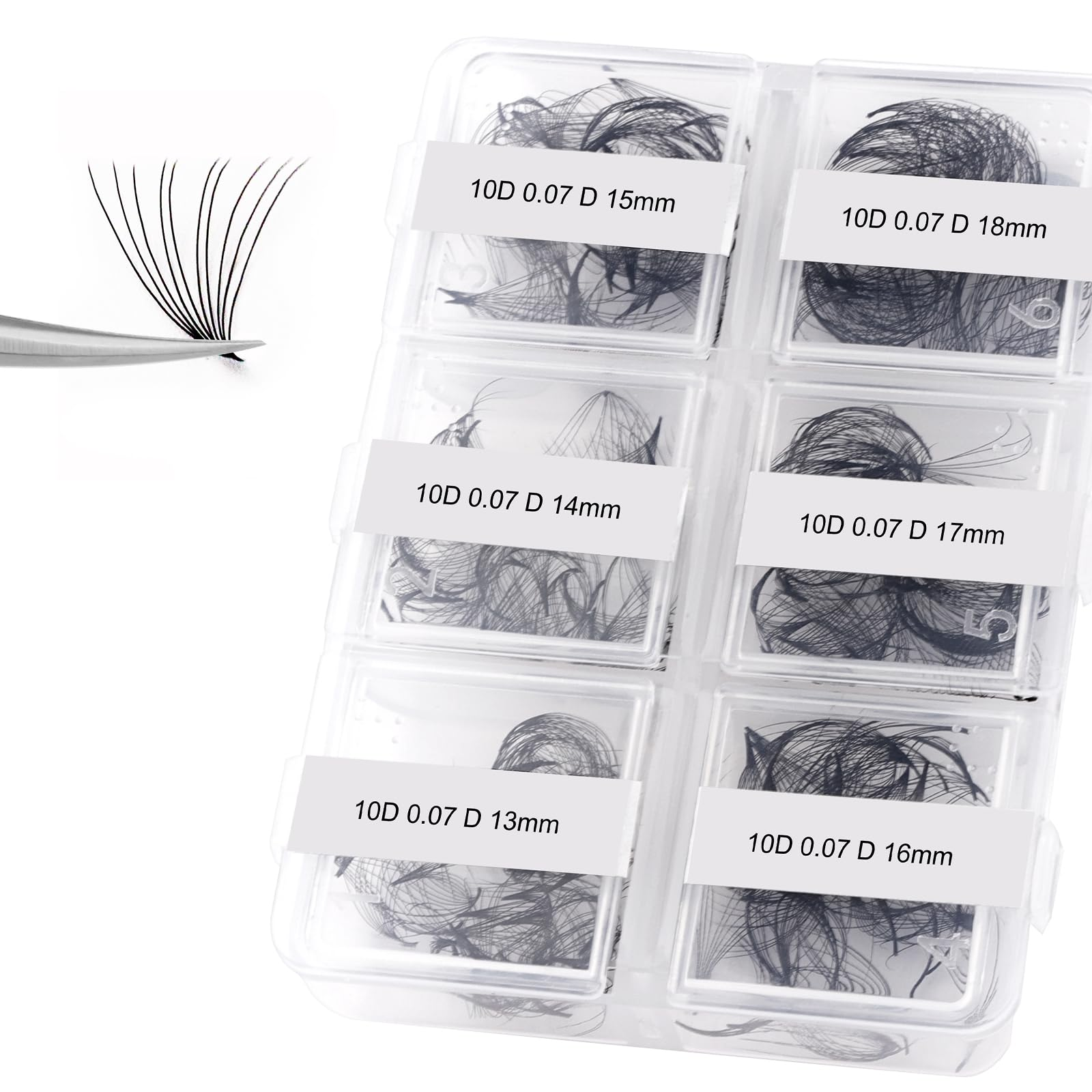 300 Fans 10D Premade Loose Fan Lashes 13–18mm - Fadlash
