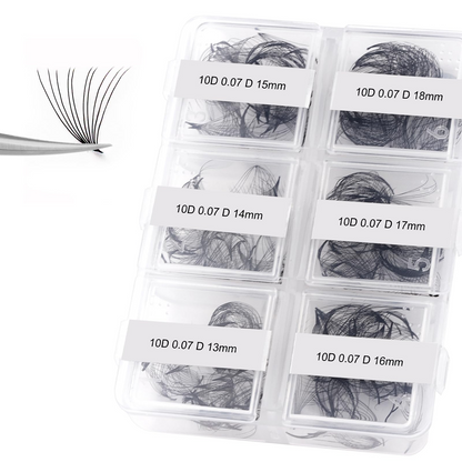300 Fans 10D Premade Loose Fan Lashes 13–18mm - Fadlash